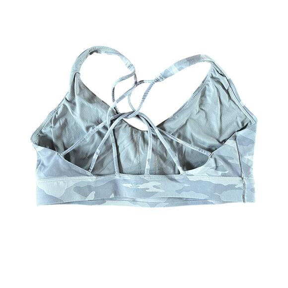 ATHLETA Camo Warrior Bra Gray White Strappy | Women's Medium - Picture 3 of 3